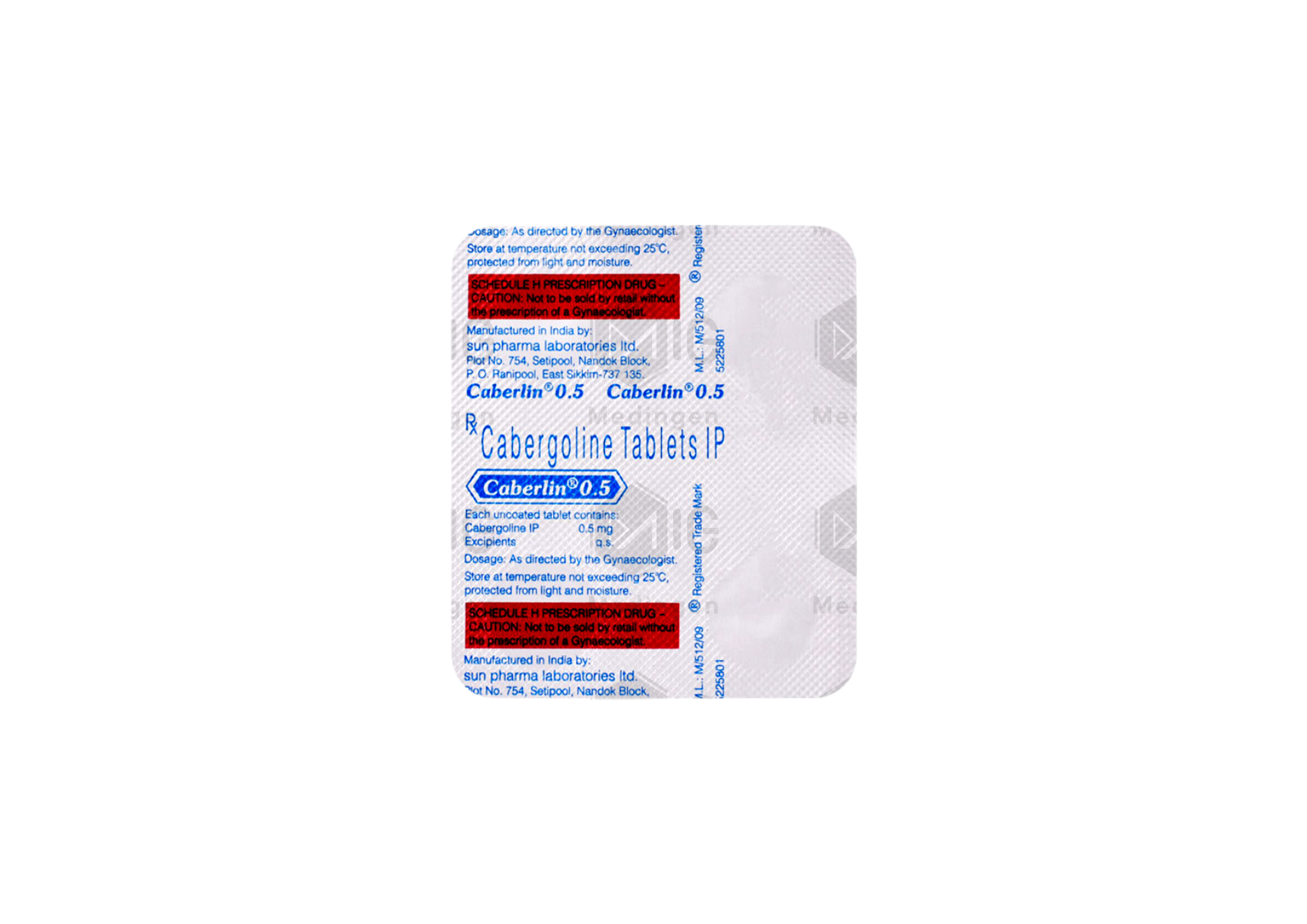 CABGOLIN 0.5MG